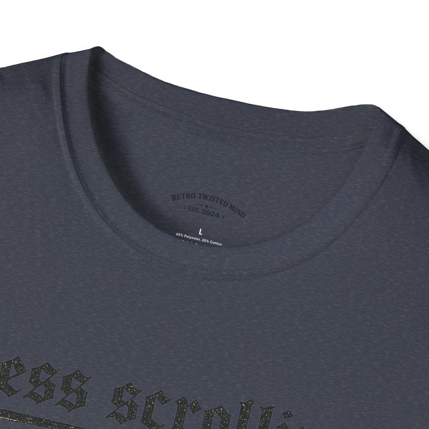T-Shirt — "Less Scrolling, More Strolling" Dog Graphic Tee