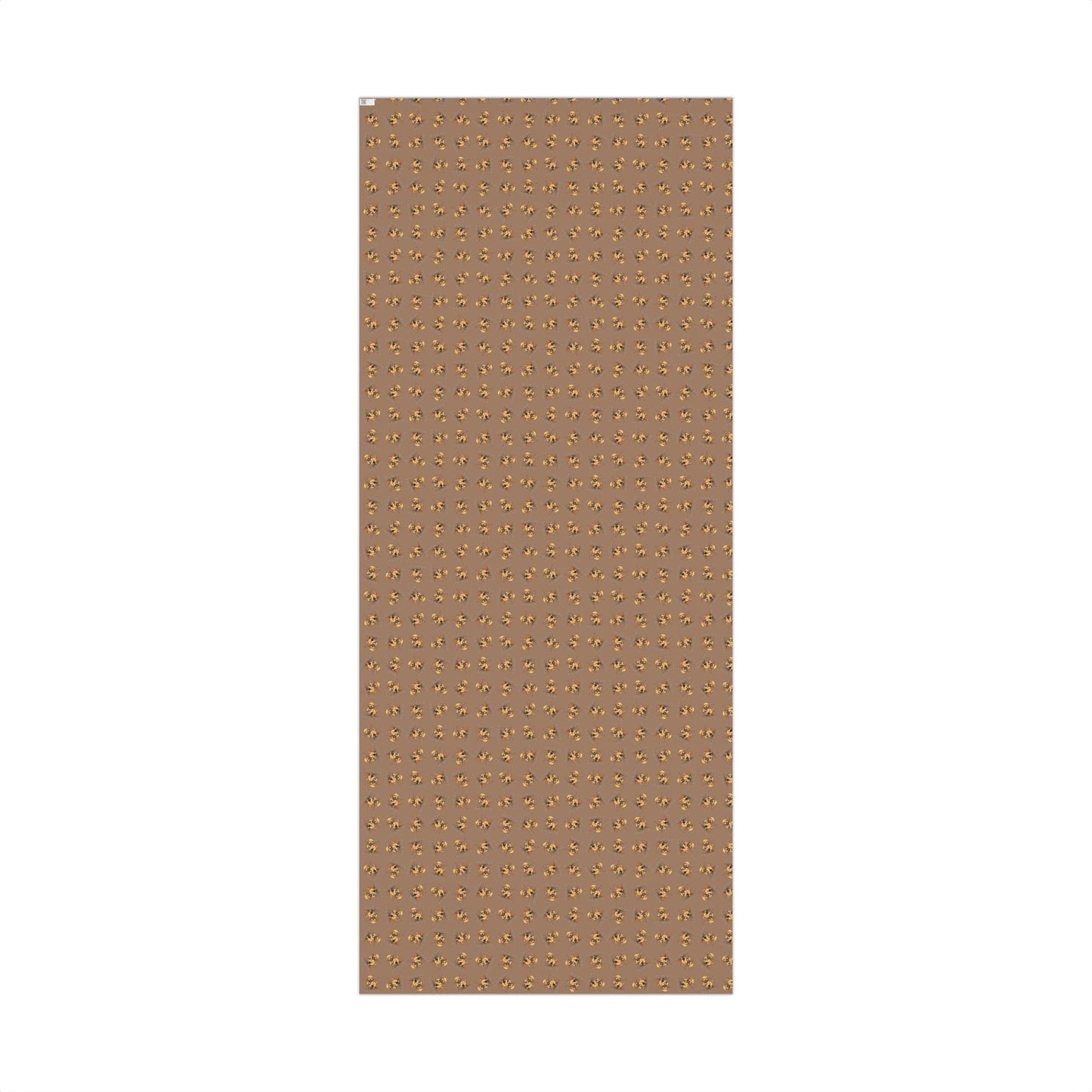 Gift Wrap Paper - Cute Puppy Pattern Brown Wrapping Paper for Pet Lovers, Holiday & Birthday Gift Wrap