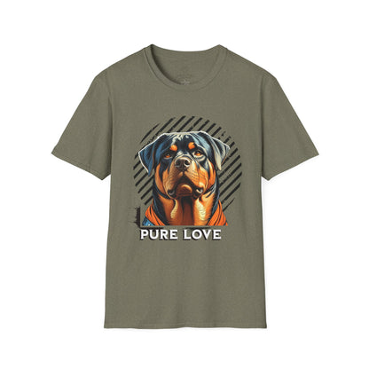 Pure Love Rottweiler Unisex Softstyle T-Shirt