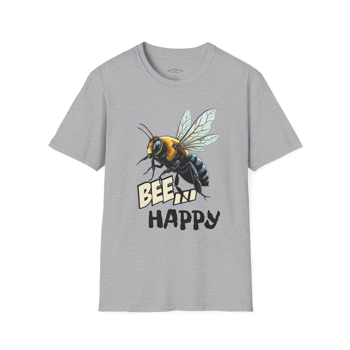 Bee Happy T‑Shirt — Cute Bumblebee Graphic Tee