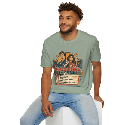 T-Shirt — Retro 'Old School' Arcade Couple Vintage Gamer Tee