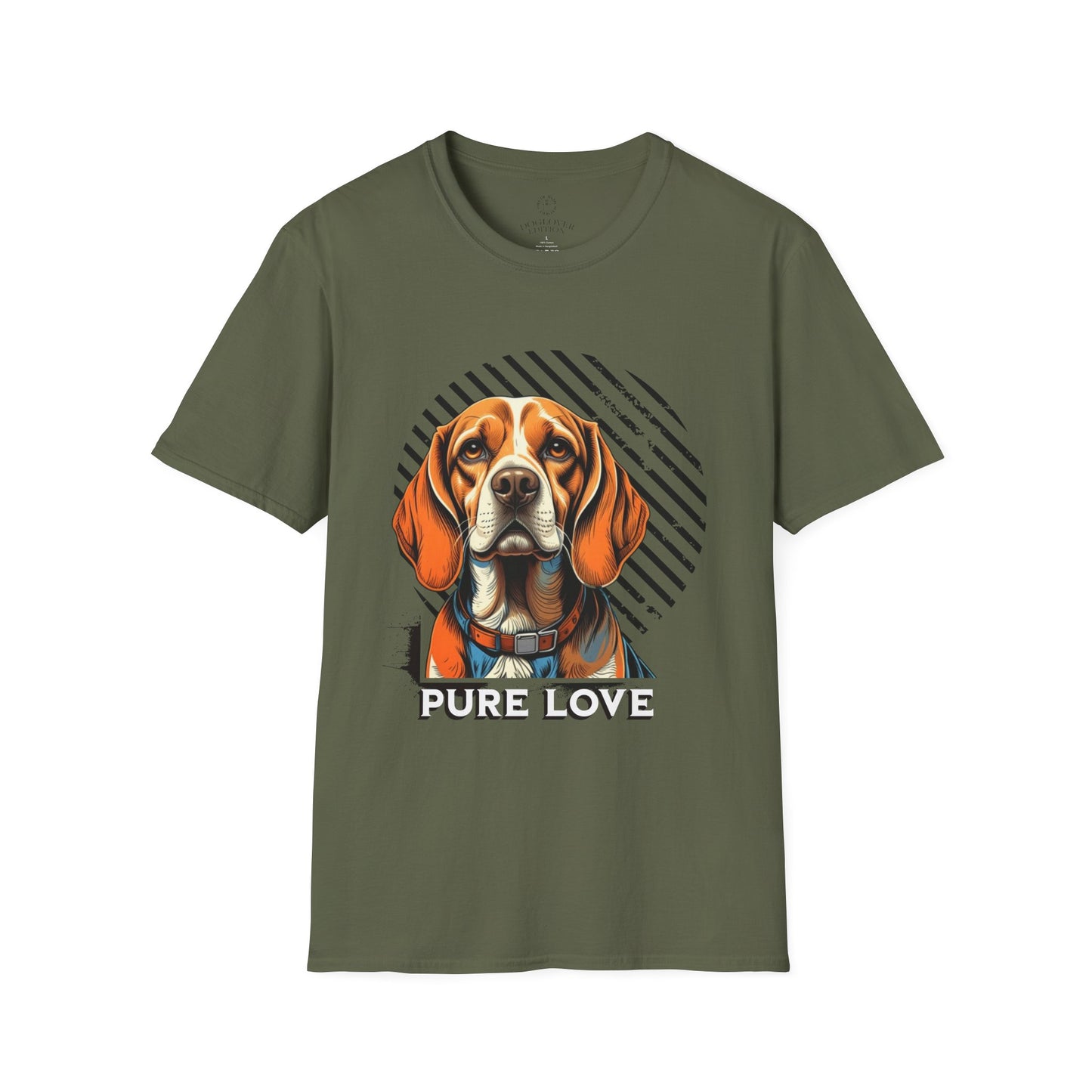 Pure Love Dog T-Shirt - Unisex Softstyle Tee for Animal Lovers
