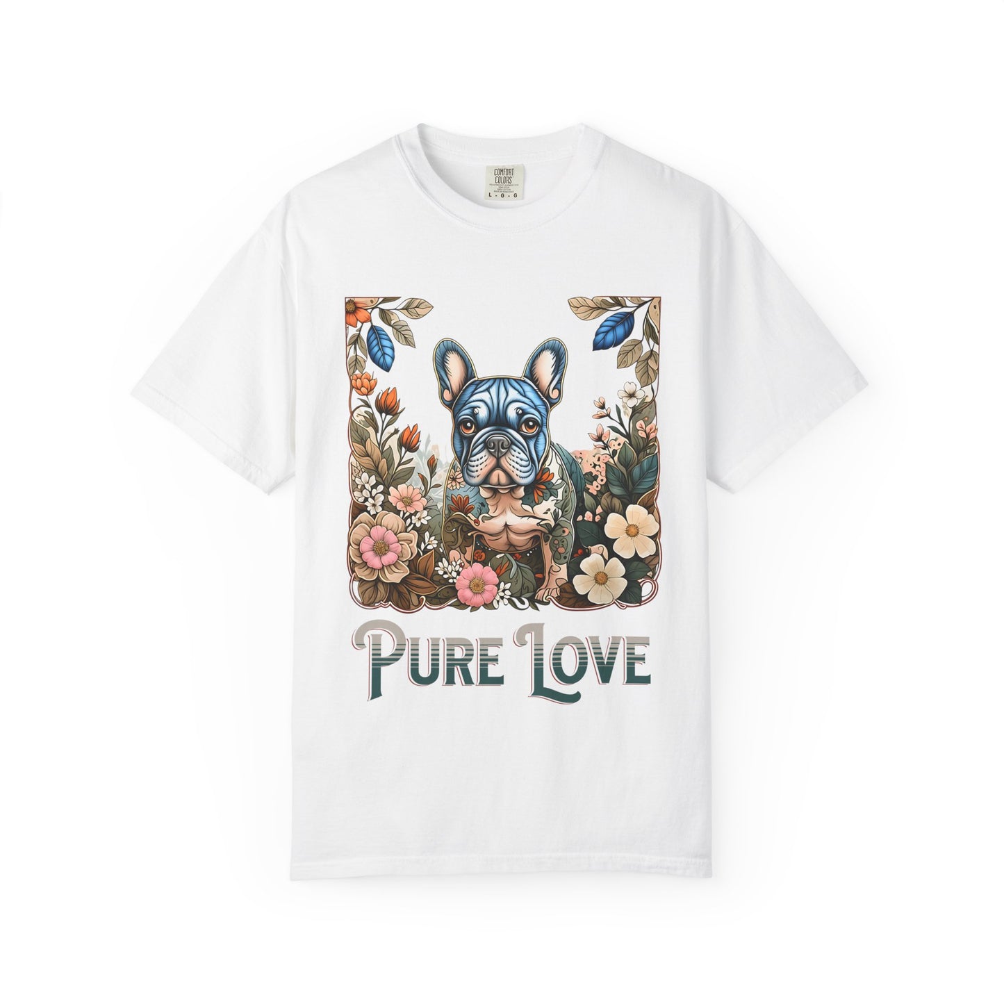 Pure Love Unisex Garment-Dyed T-Shirt - Perfect for Dog Lovers
