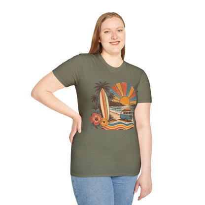 Retro Surf Sunset T-Shirt