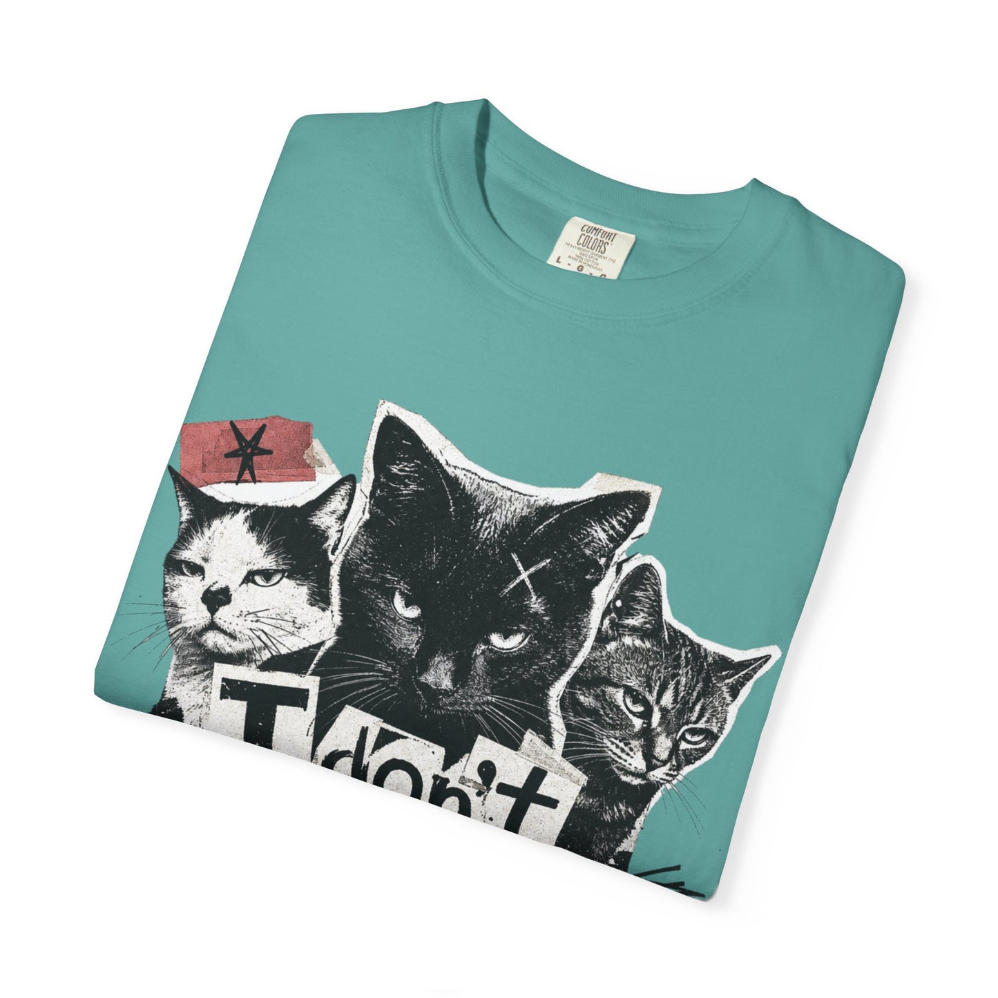 I Don’t Trust People Cat T-Shirt — Grunge Graphic Tee for Cat Lovers