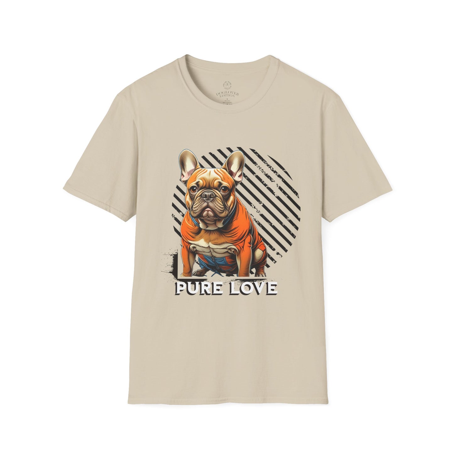 Pure Love French Bulldog Unisex Softstyle T-Shirt