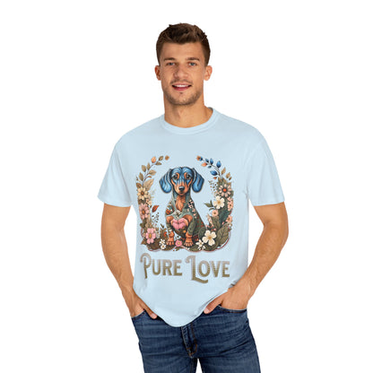 Pure Love Dog T-Shirt | Unisex Garment-Dyed Tee for Pet Lovers