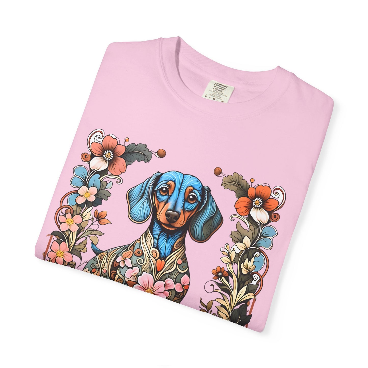 Pure Love Dachshund T-Shirt - Unisex Garment-Dyed Tee