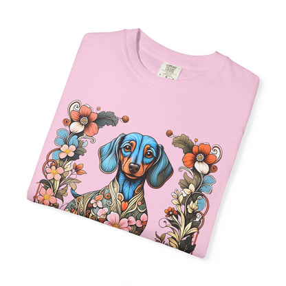 Pure Love Dachshund T-Shirt - Unisex Garment-Dyed Tee
