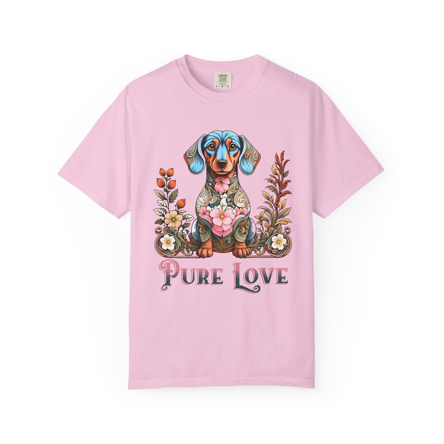Pure Love Unisex Dog T-Shirt | Colorful Pet Lover Tee