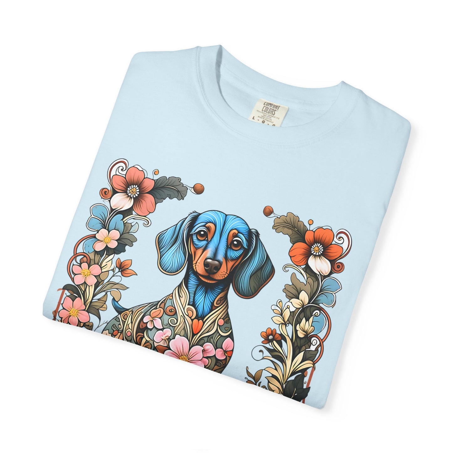 Pure Love Dachshund T-Shirt - Unisex Garment-Dyed Tee