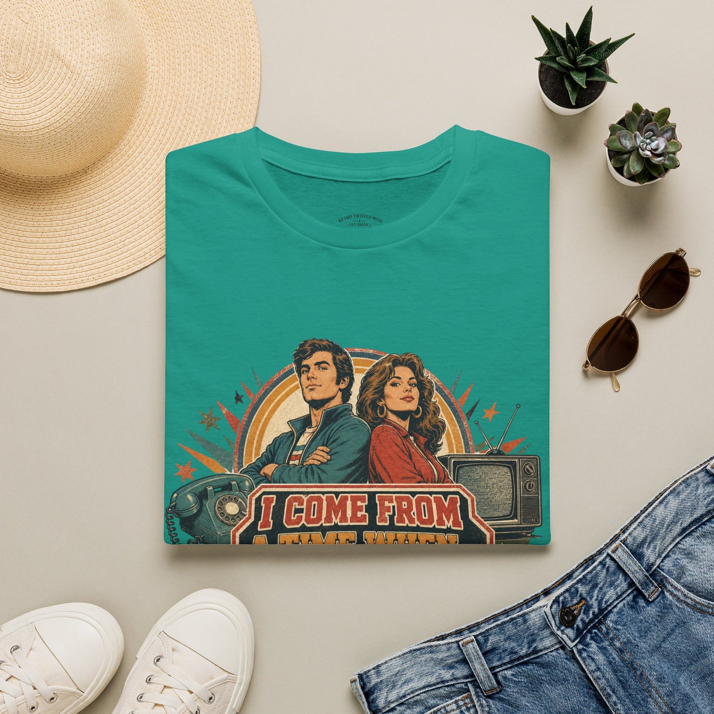 Vintage Road Trip T-Shirt — "I Come From A Time When" Retro Couple Graphic