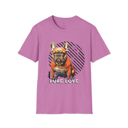 Pure Love French Bulldog Unisex Softstyle T-Shirt
