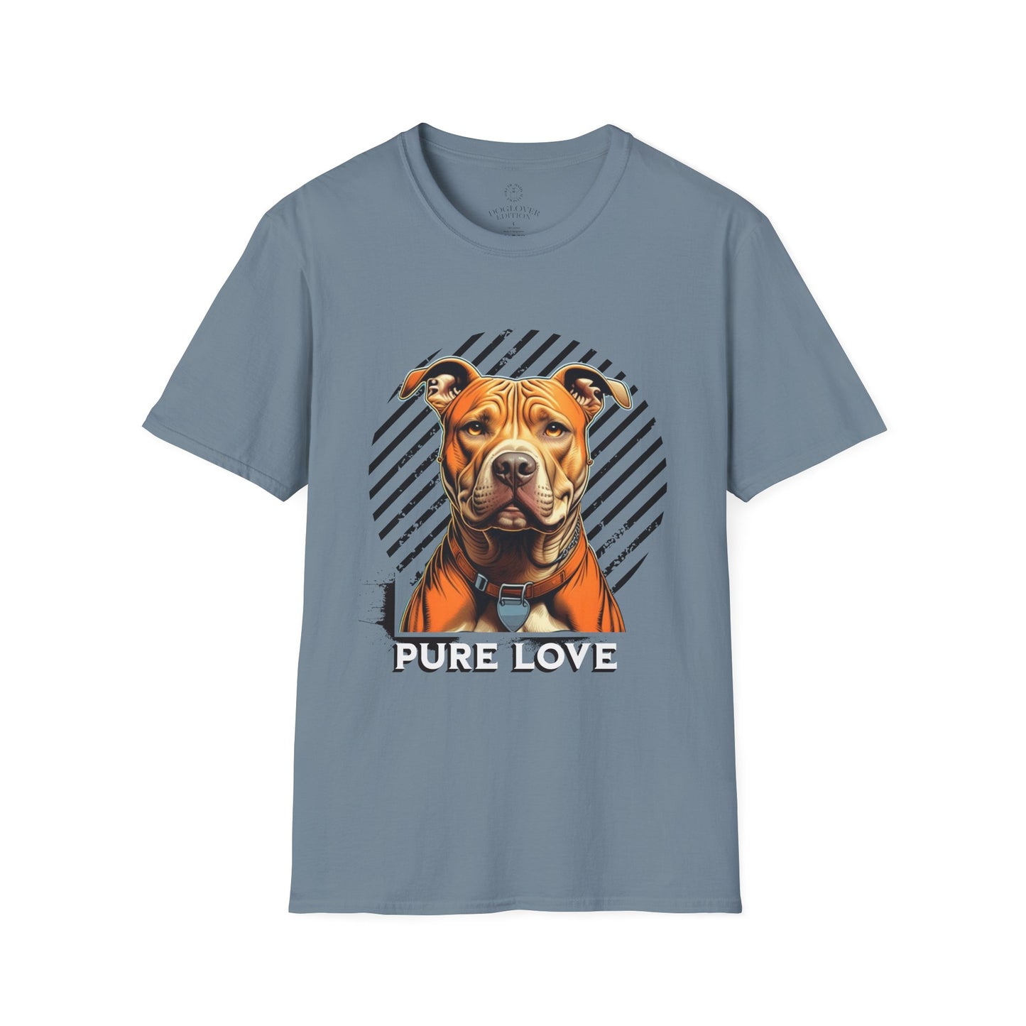 Unisex Softstyle T-Shirt - Pure Love Pitbull Graphic Tee
