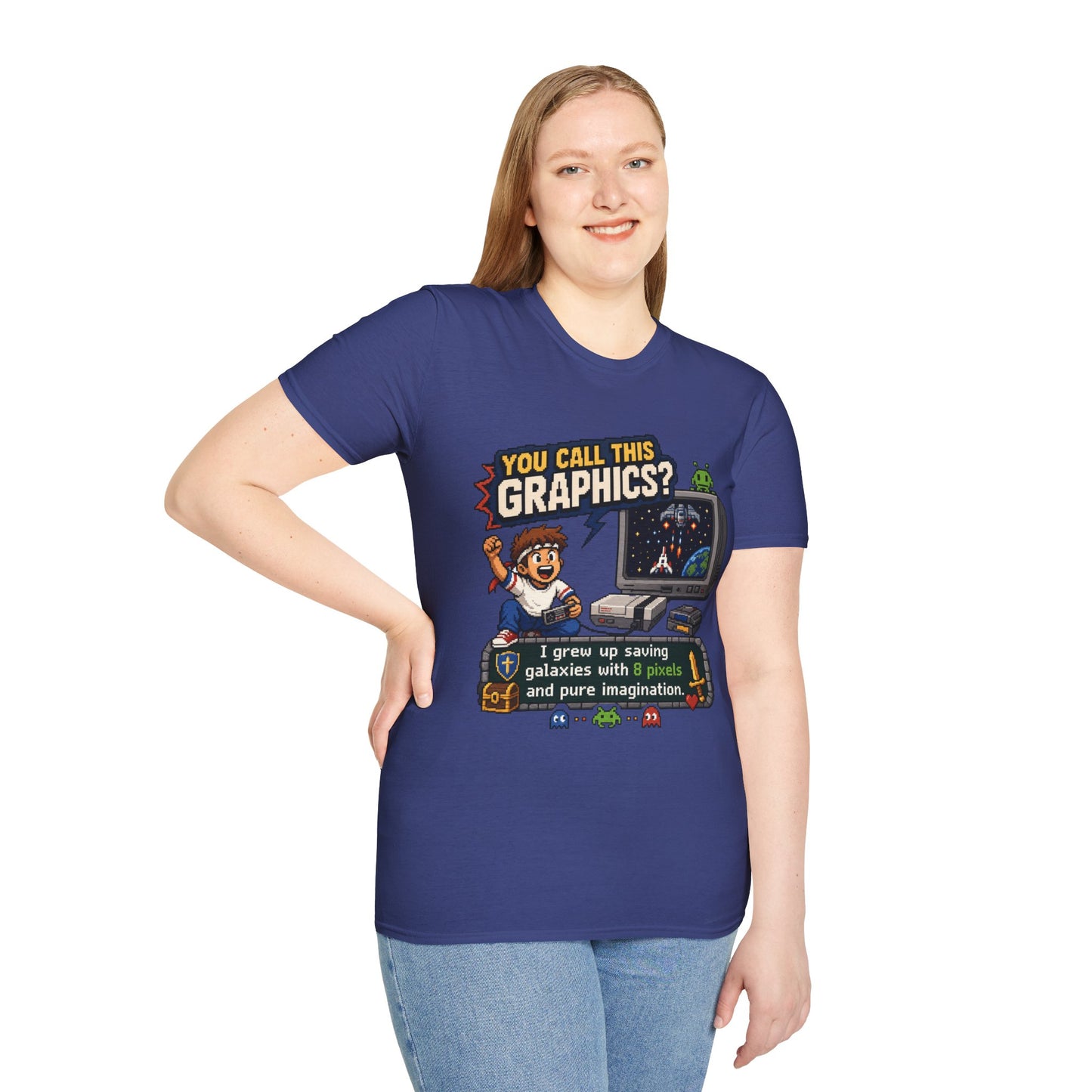T-Shirt — "You Call This Graphics?" Retro Gamer Vintage Video Game Tee