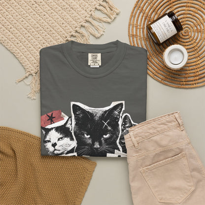 I Don’t Trust People Cat T-Shirt — Grunge Graphic Tee for Cat Lovers