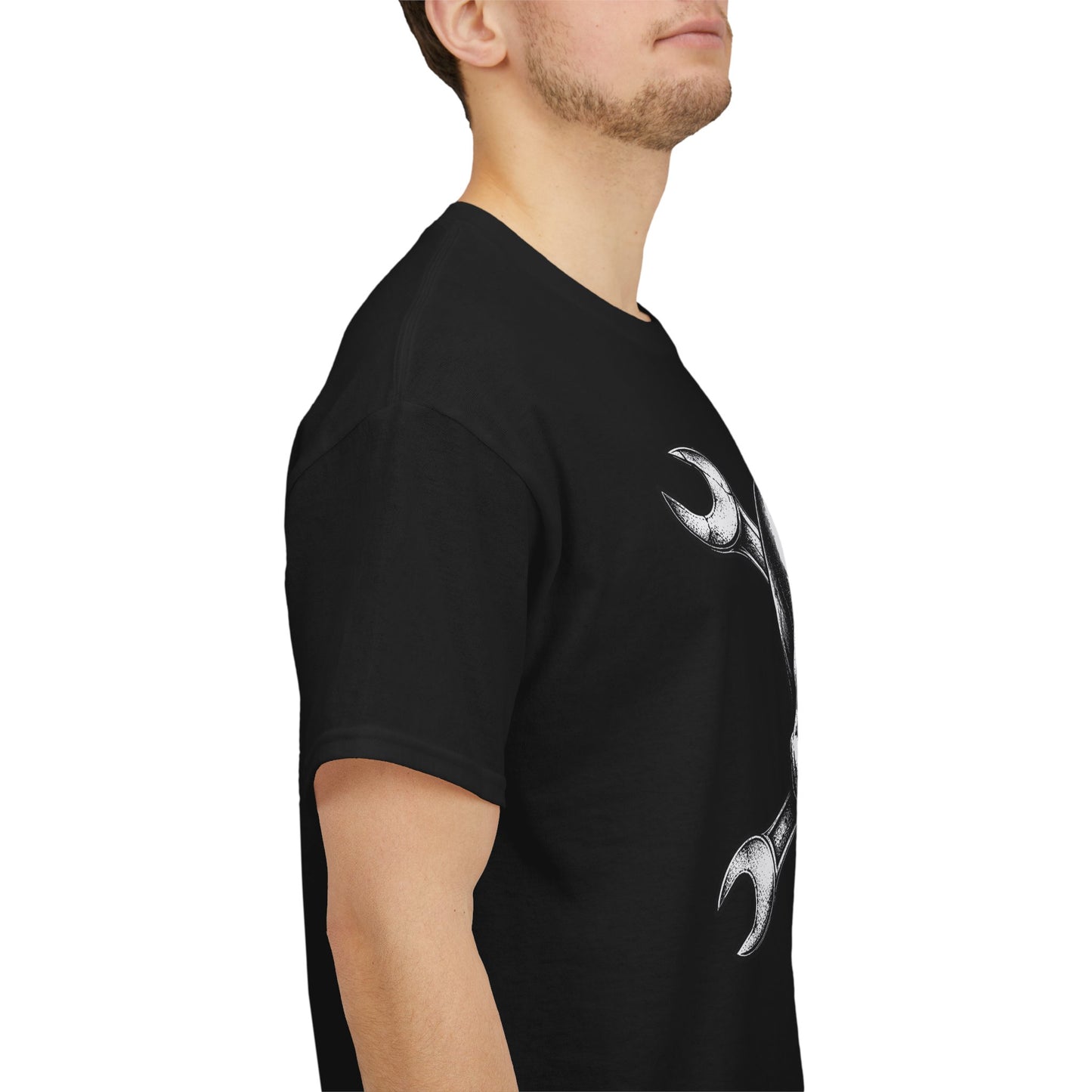 Mechanic Skull Tee — Wrench Crossbones Graphic T-Shirt