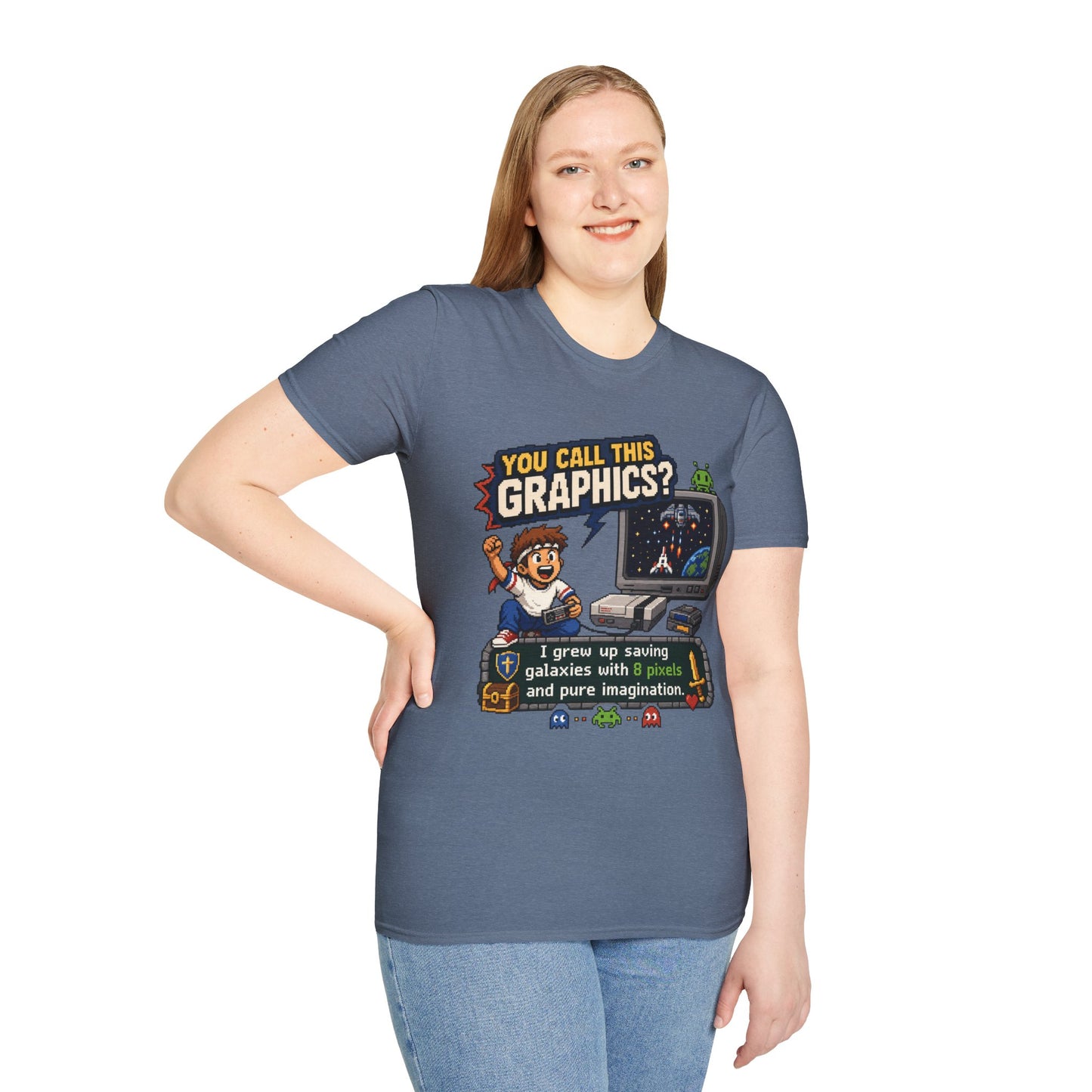 T-Shirt — "You Call This Graphics?" Retro Gamer Vintage Video Game Tee