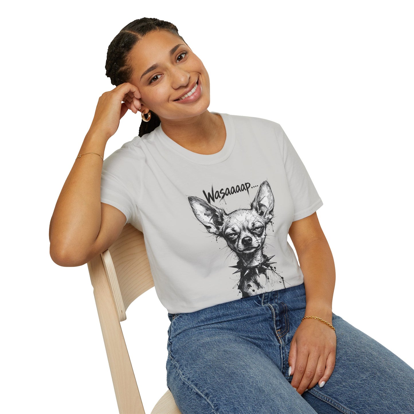 Chihuahua 'Wasaaaap' Graphic T-Shirt — Funny Dog Tee for Pet Lovers