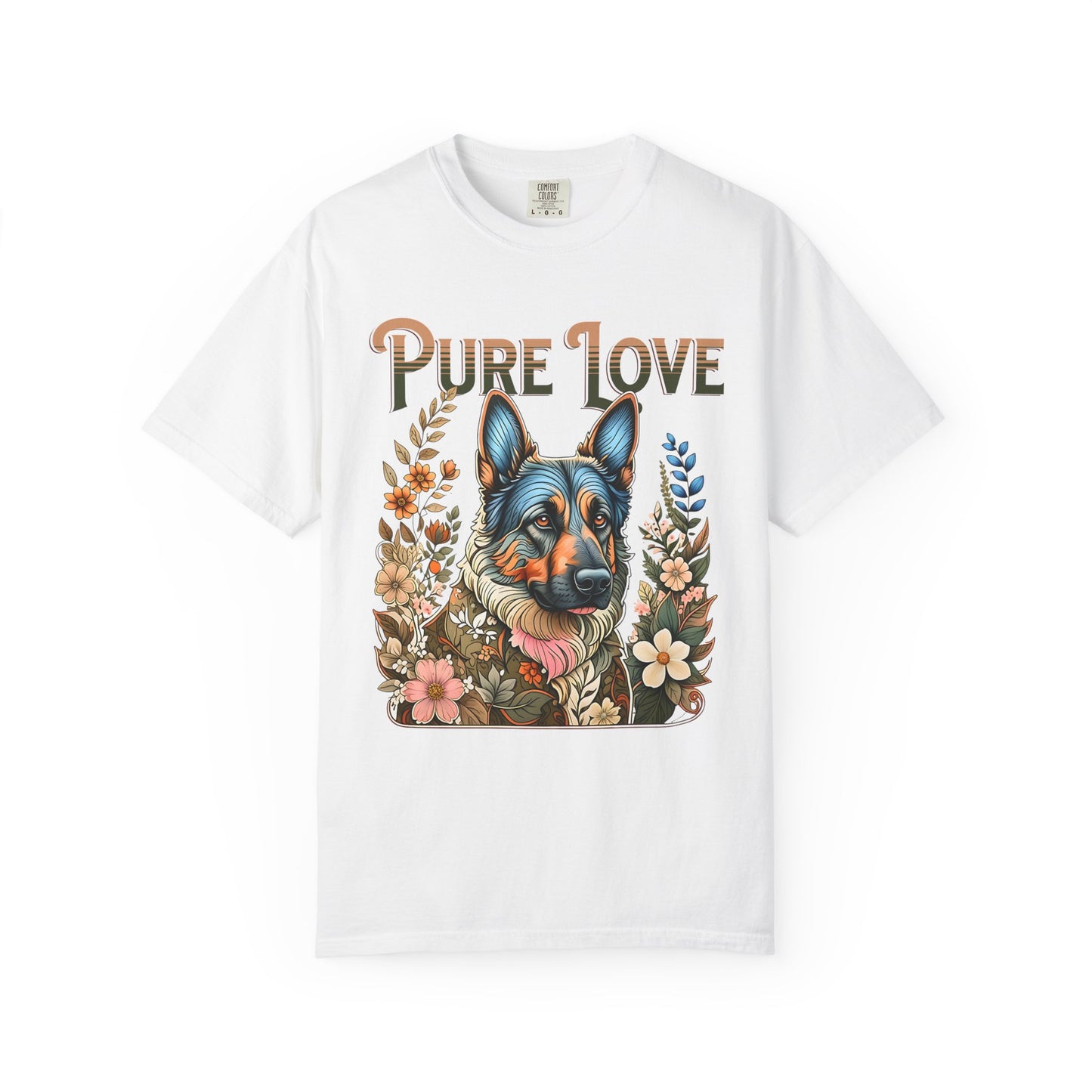 Pure Love Dog Art Unisex Garment-Dyed T-Shirt