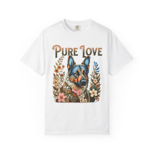 Pure Love Dog Art Unisex Garment-Dyed T-Shirt