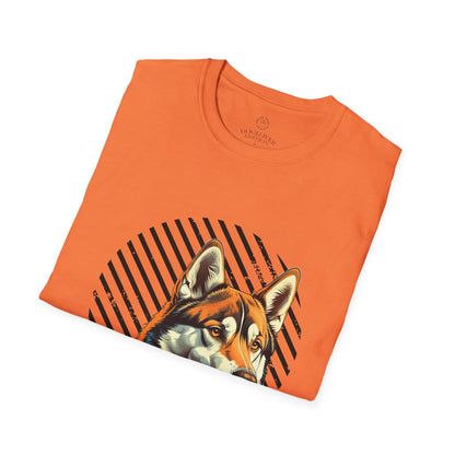 Pure Love Unisex Softstyle T-Shirt - Orange Dog Design