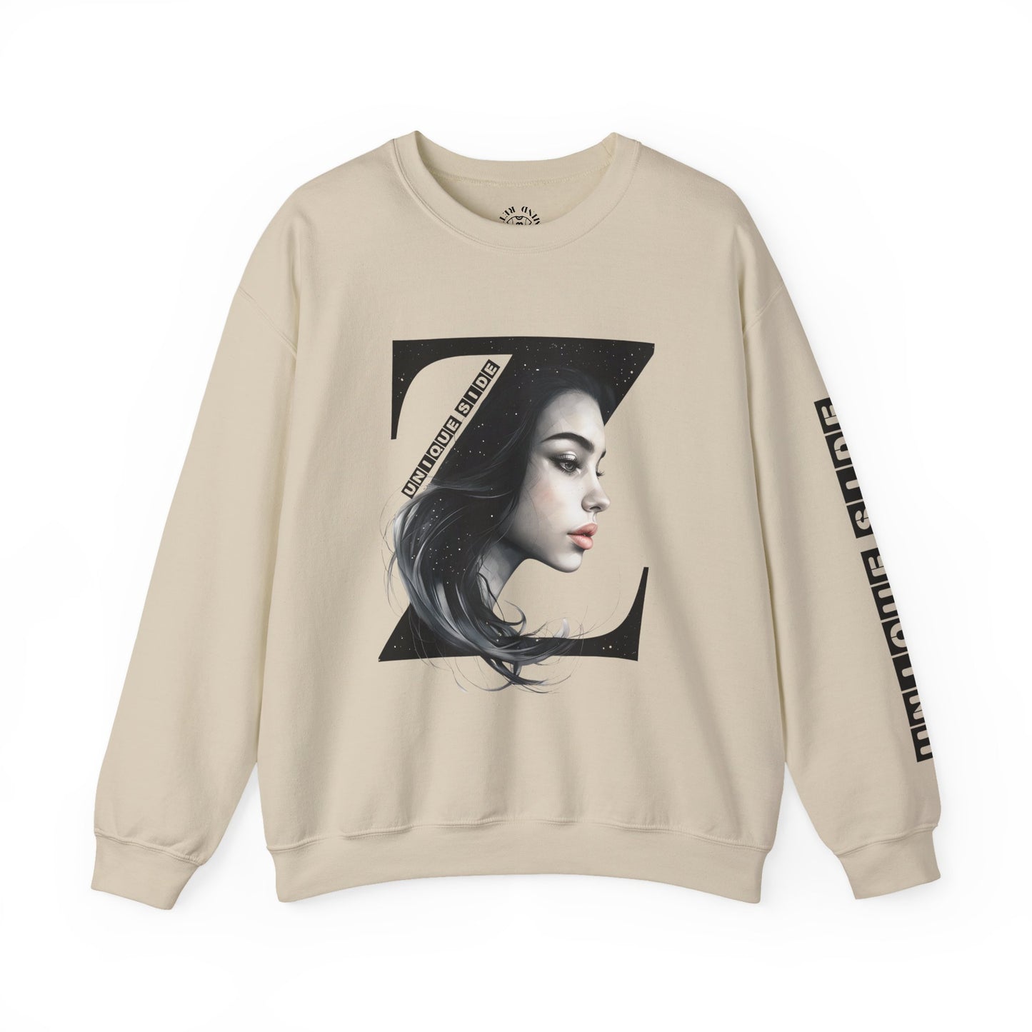 Letter Z, Stylish Artistic Sweatshirt, Trendy Crewneck, Graphic Sweater, Cozy Unisex Top, Unique Gift for Art Lovers, Everyday Comfort