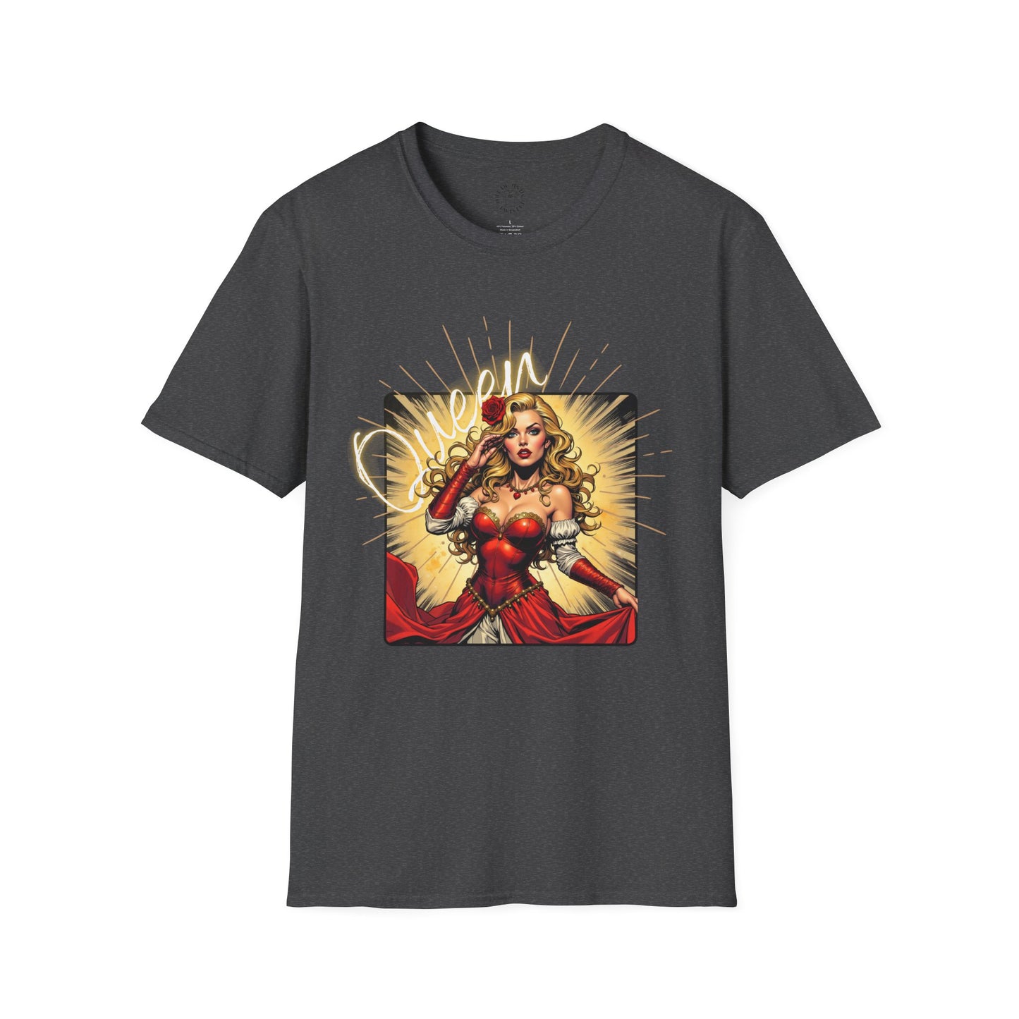 Empowered Women Unisex Softstyle T-Shirt - Bold & Confident Design, queen. girl