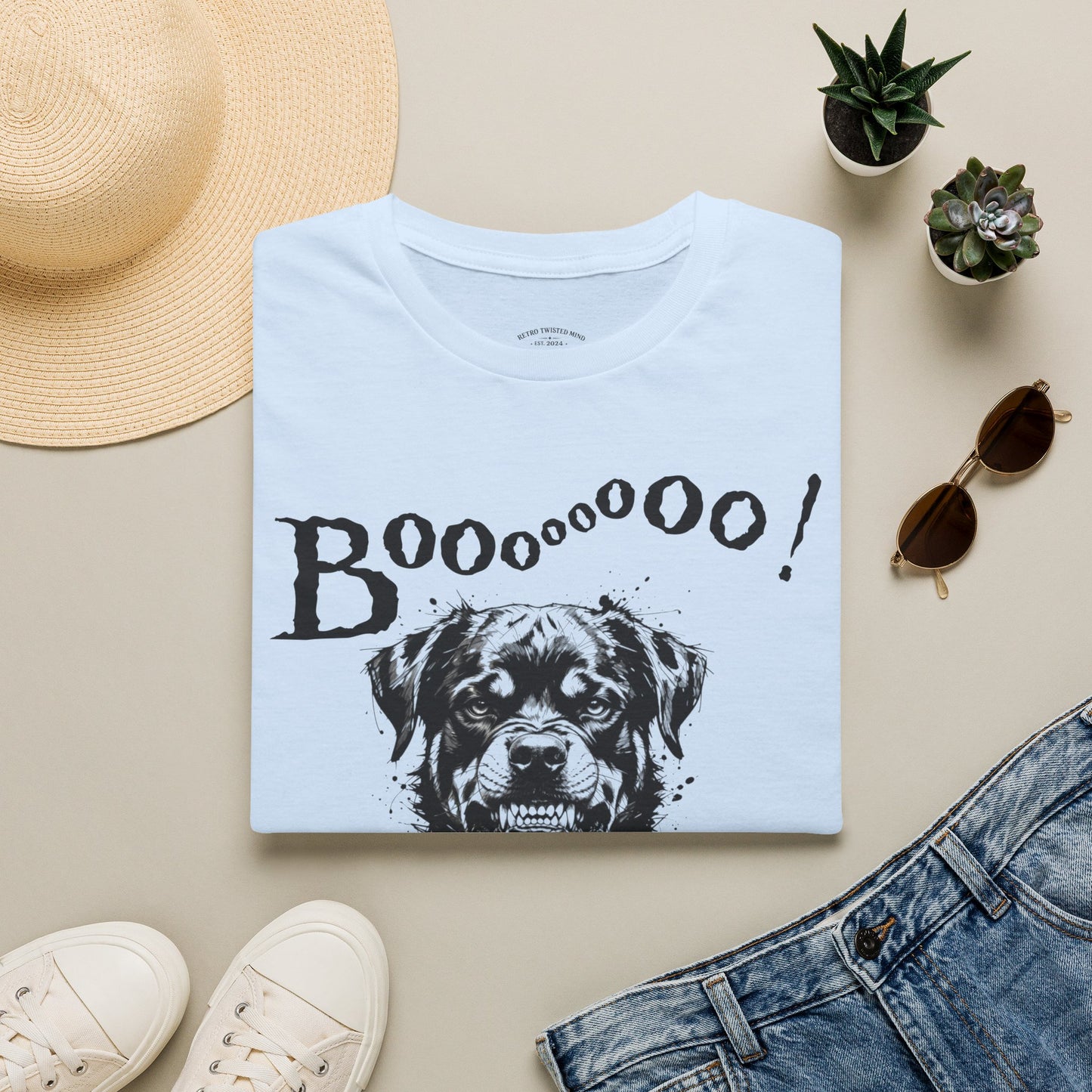 Rottweiler Boo! T-Shirt — Spooky Dog Halloween Tee