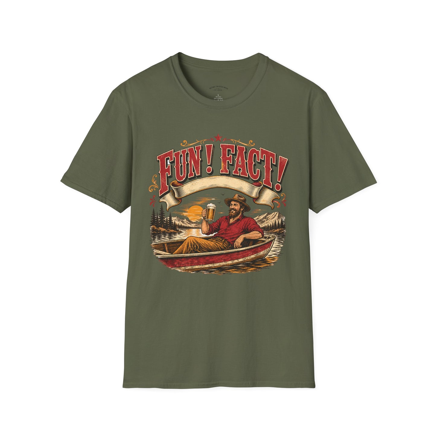 Fun! Fact! T-Shirt — Vintage Beer Drinker Graphic Tee