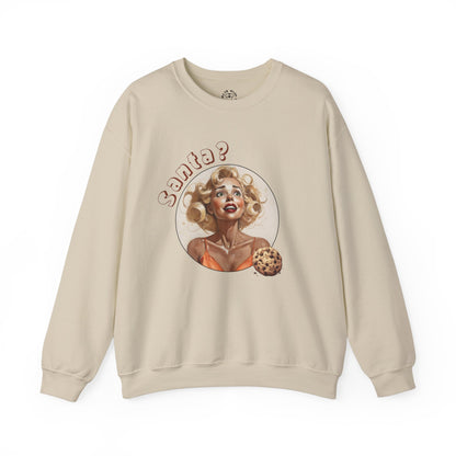 Funny Cookie Lover Sweatshirt - Retro Design - Santa? Christmas