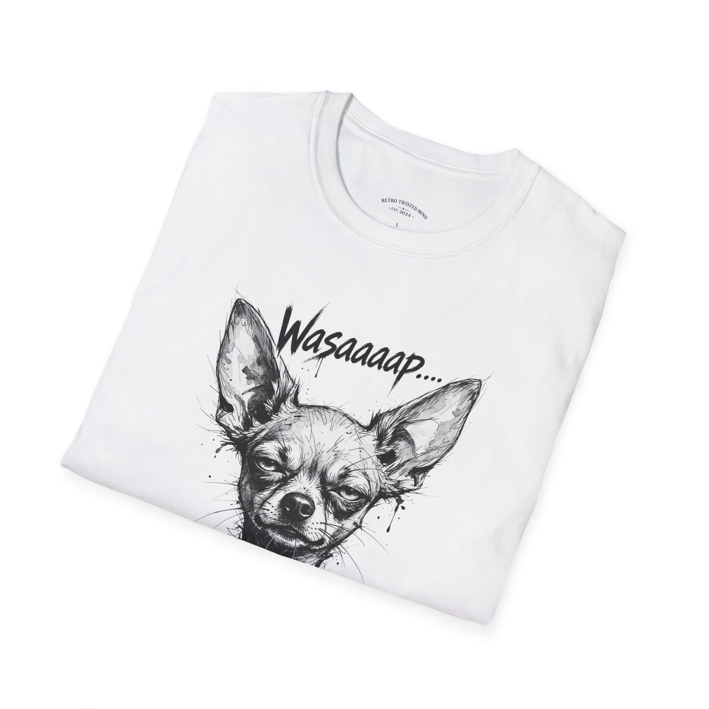 Chihuahua 'Wasaaaap' Graphic T-Shirt — Funny Dog Tee for Pet Lovers