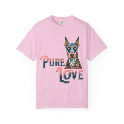 Pure Love Unisex Garment-Dyed T-Shirt - Dog Lovers Tee