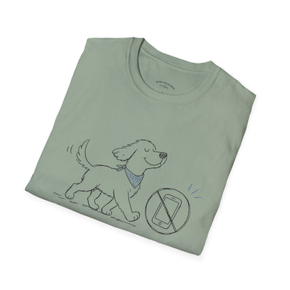 Less Scrolling, More Strolling Dog T-Shirt