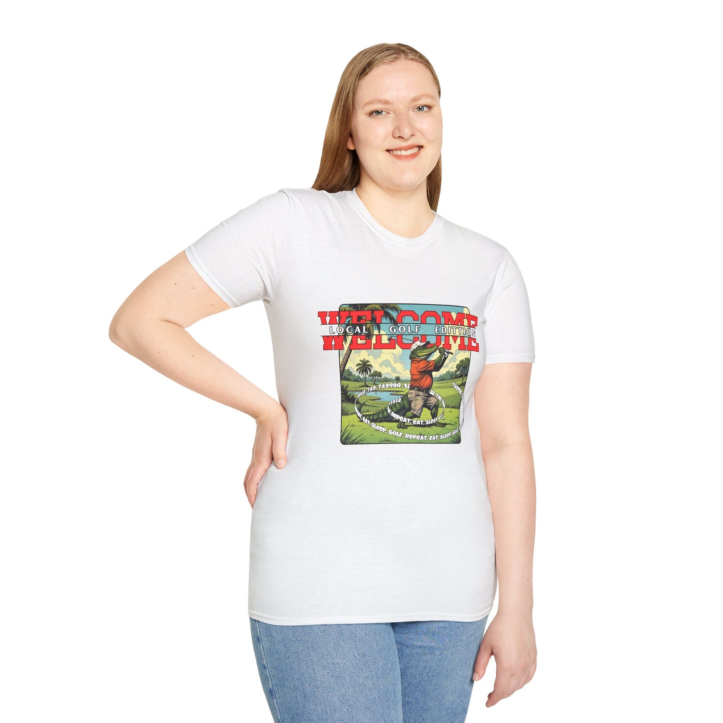 Welcome Local Golf Edition Unisex Softstyle T-Shirt,golf,sport,gator,florida