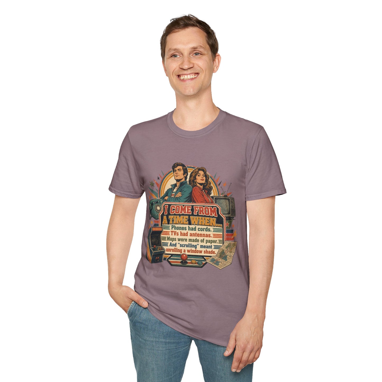 Vintage Road Trip T-Shirt — "I Come From A Time When" Retro Couple Graphic