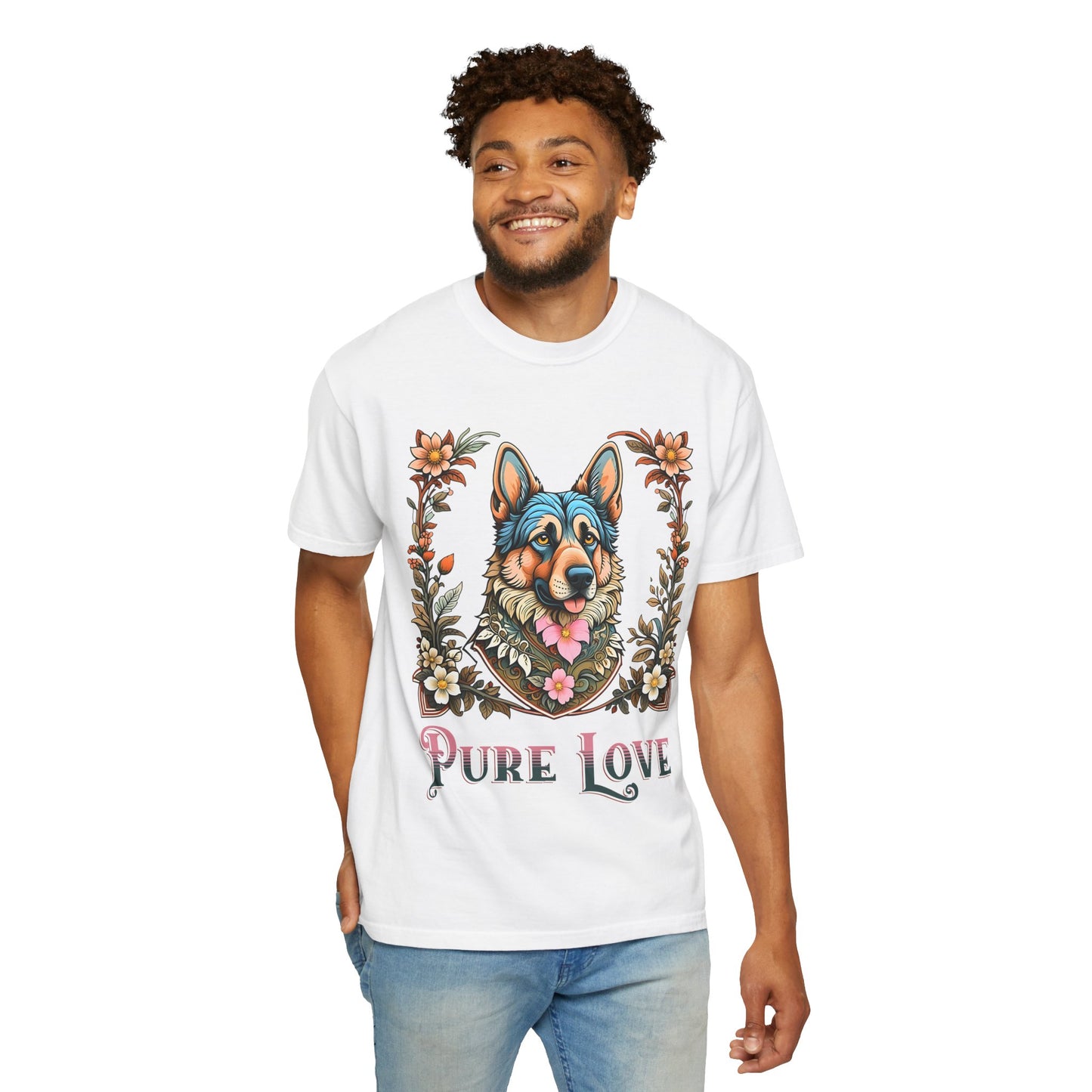 Pure Love Unisex T-Shirt - Dog Graphic Tee for Animal Lovers