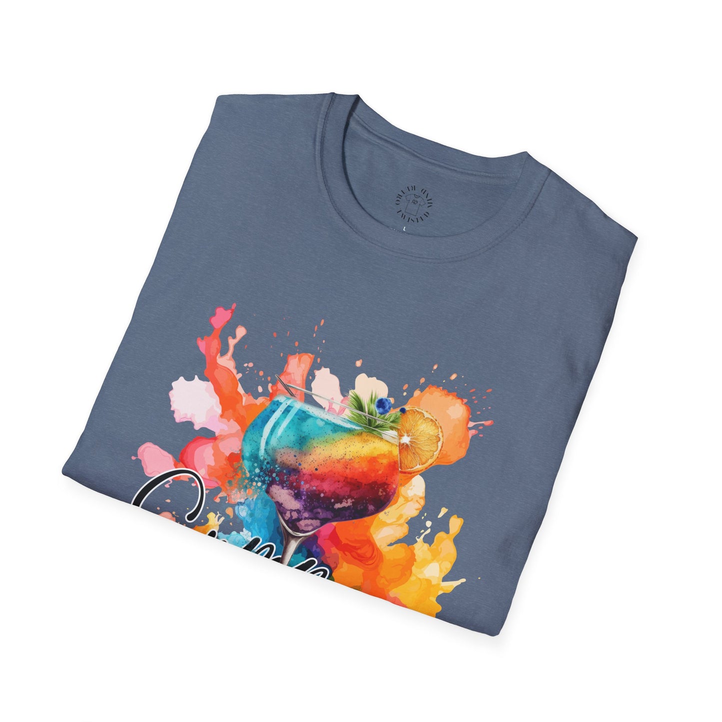 Colorful Artistic T-Shirt with Inspirational Design, Unisex Softstyle Tee, Gift for Art Lovers, Casual Wear, Birthday Gift Idea