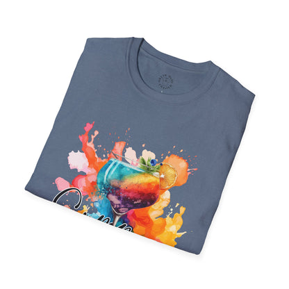 Colorful Artistic T-Shirt with Inspirational Design, Unisex Softstyle Tee, Gift for Art Lovers, Casual Wear, Birthday Gift Idea