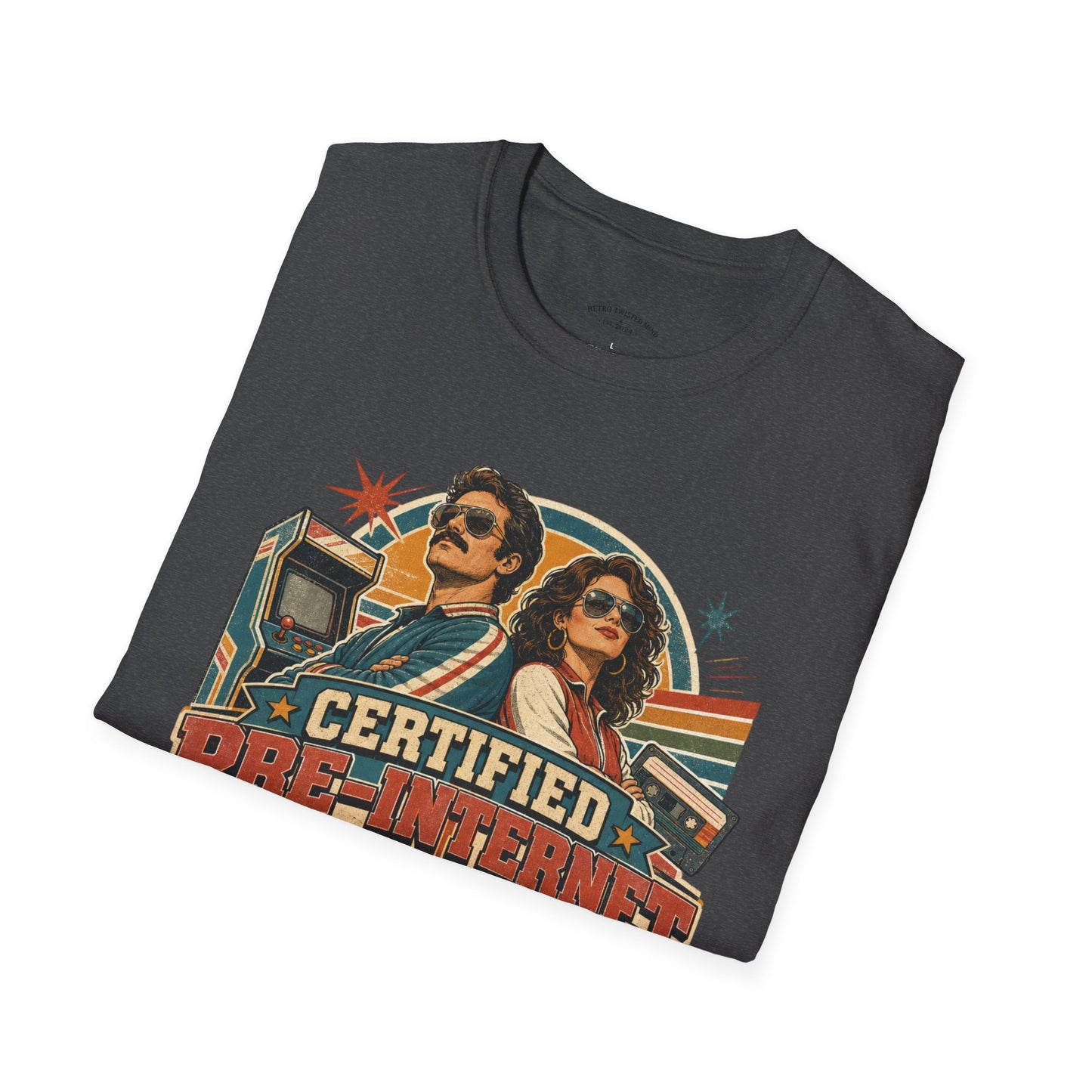 Certified Pre-Pandemic Survivor T-Shirt — Retro 70s Vintage Graphic