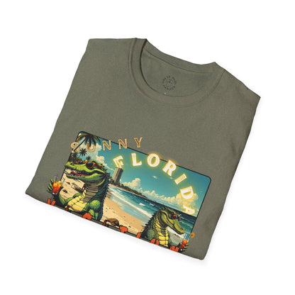Sunny Florida Vacation T-Shirt - Unisex Softstyle Tee for Travel Lovers