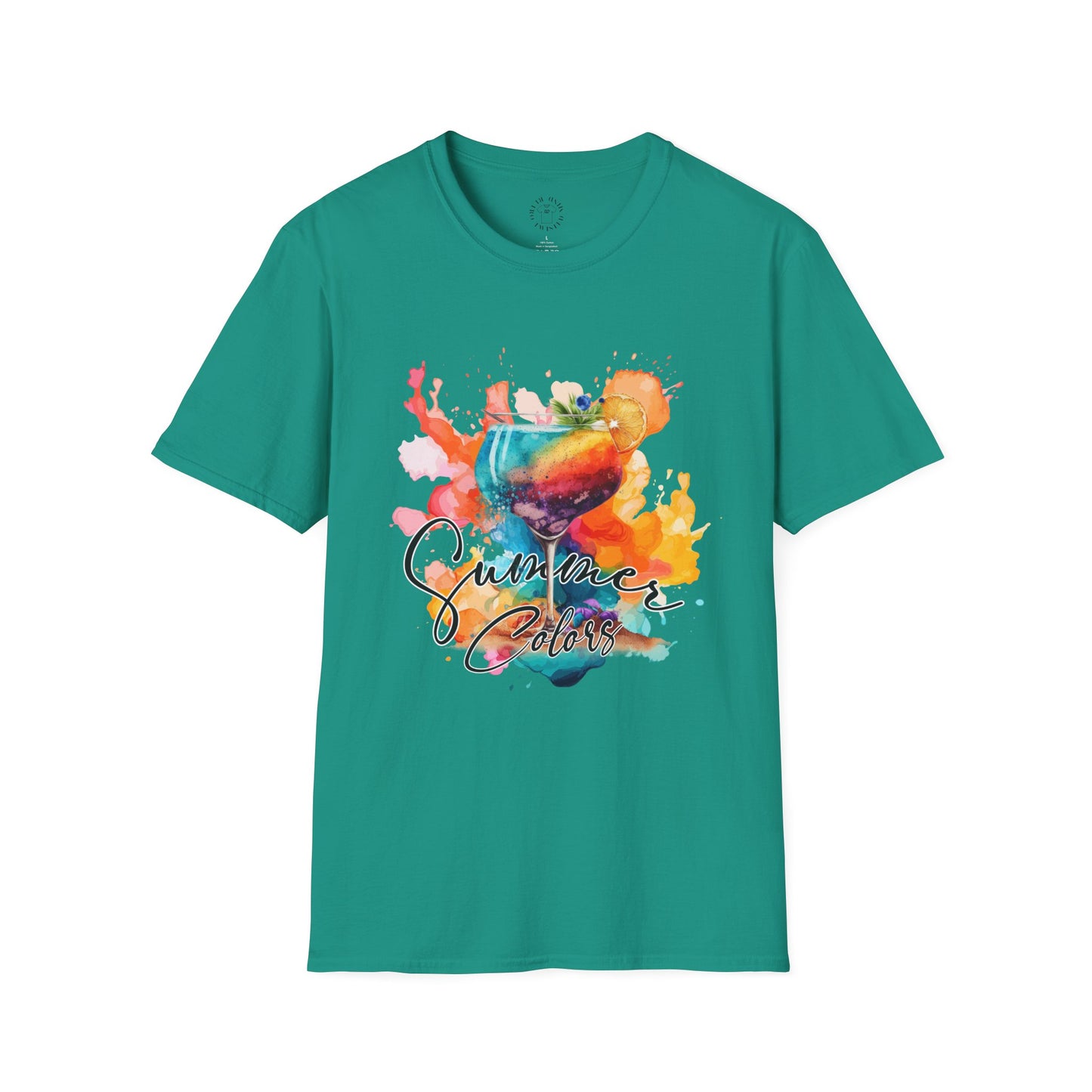 Colorful Artistic T-Shirt with Inspirational Design, Unisex Softstyle Tee, Gift for Art Lovers, Casual Wear, Birthday Gift Idea