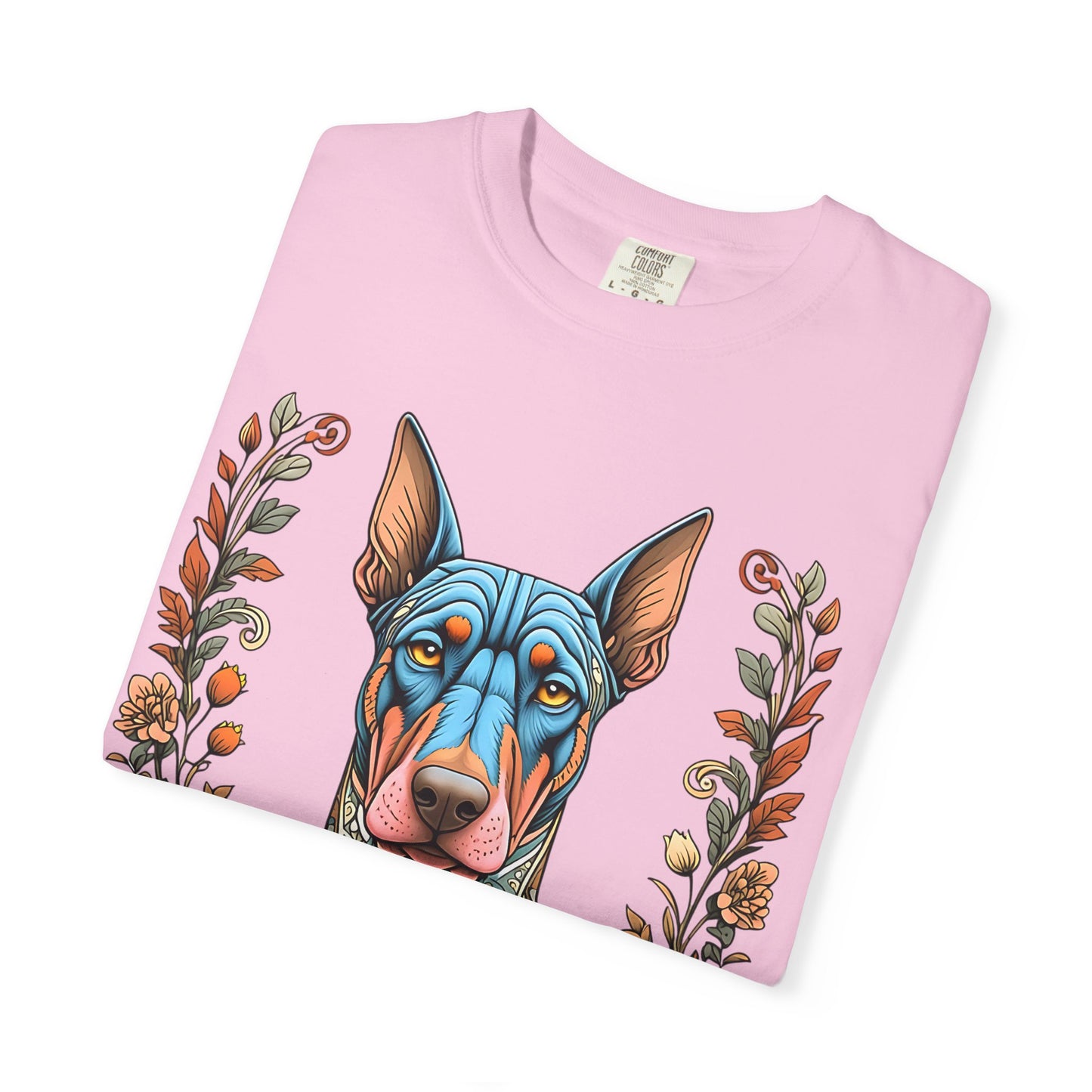 Unisex Pure Love Dog T-shirt - Vibrant Floral Design for Dog Lovers