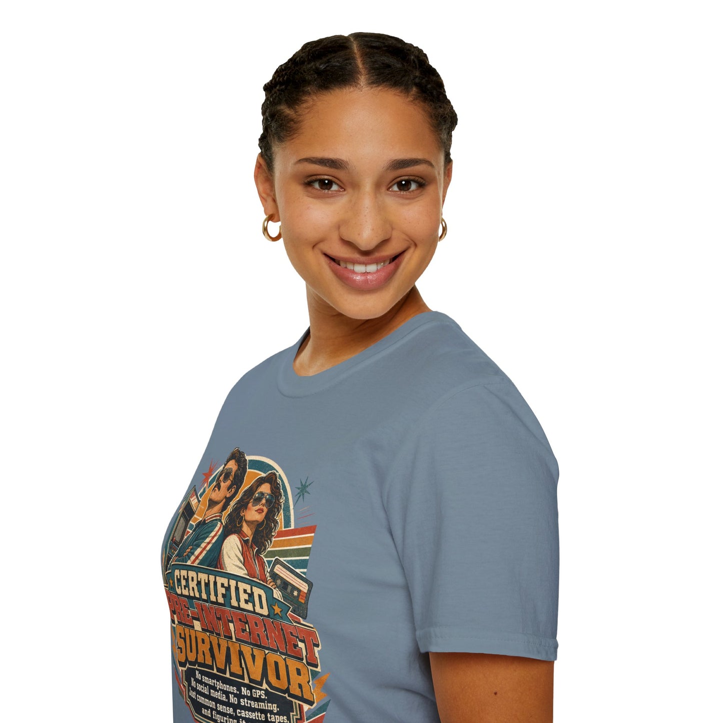 Certified Pre-Pandemic Survivor T-Shirt — Retro 70s Vintage Graphic