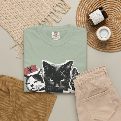 I Don’t Trust People Cat T-Shirt — Grunge Graphic Tee for Cat Lovers