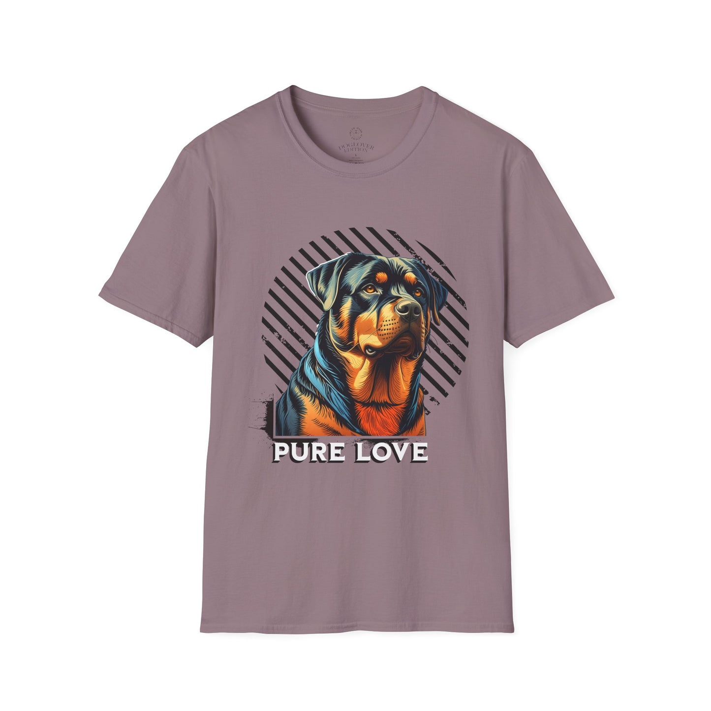 Pure Love Rottweiler Unisex Softstyle T-Shirt - Dog Lover Gift
