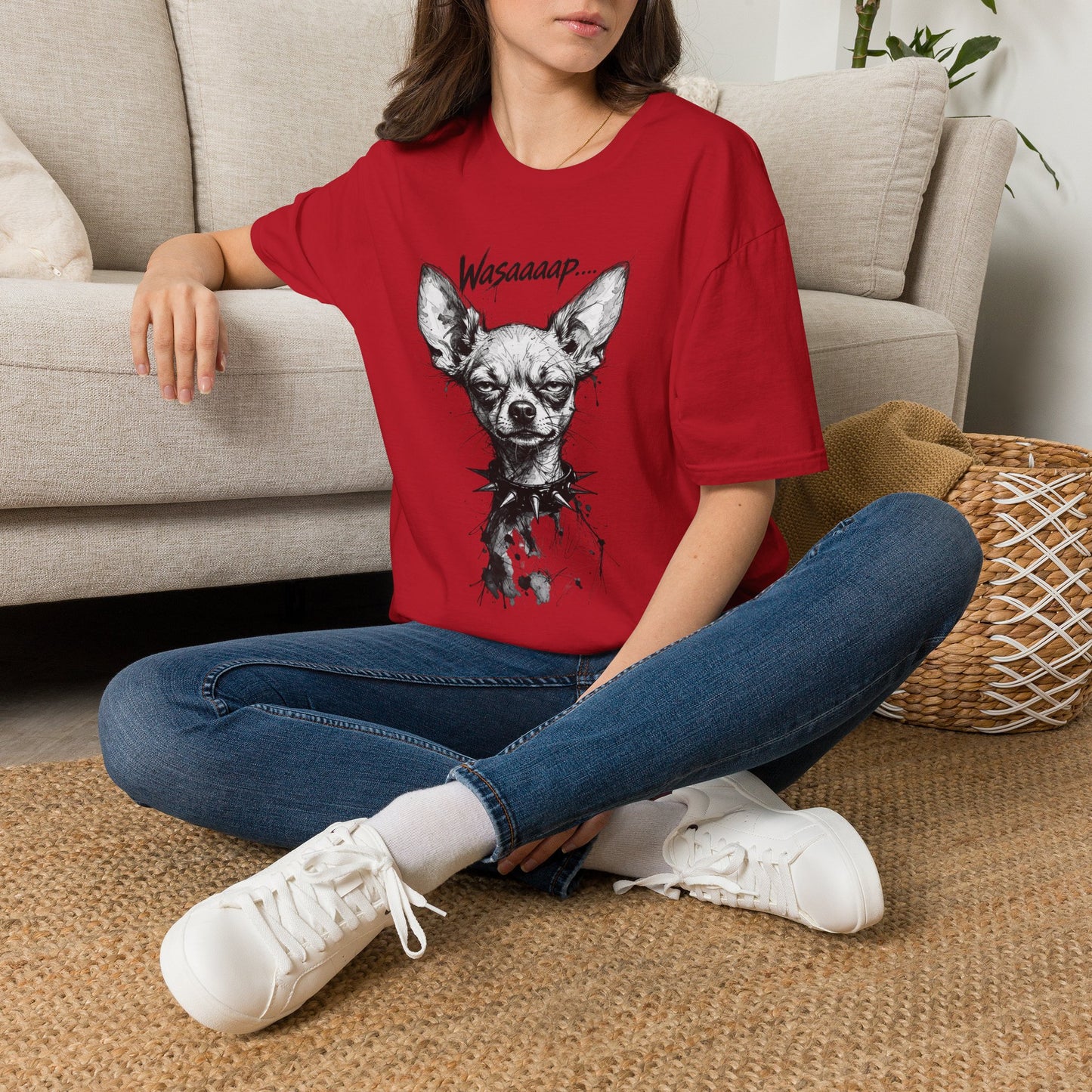 Chihuahua 'Wasaaaap' Graphic T-Shirt — Funny Dog Tee for Pet Lovers