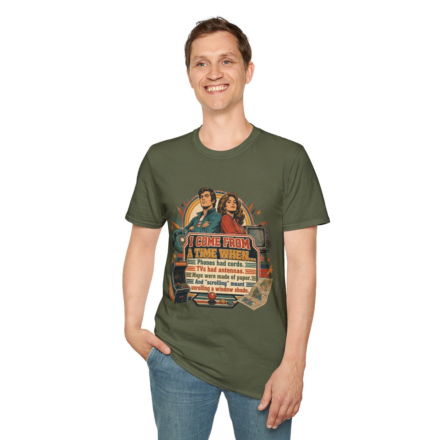 Vintage Road Trip T-Shirt — "I Come From A Time When" Retro Couple Graphic