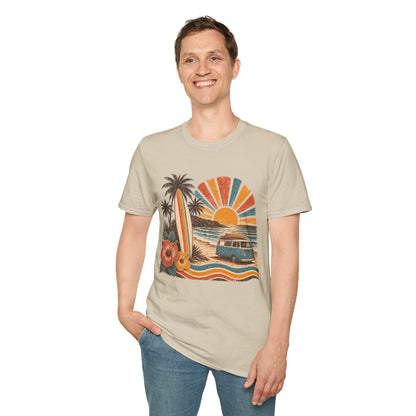 Retro Surf Sunset T-Shirt