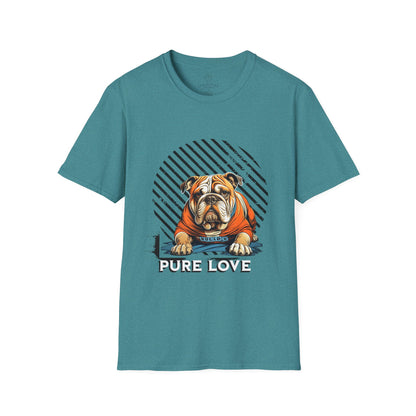 Pure Love Bulldog Unisex Softstyle T-Shirt